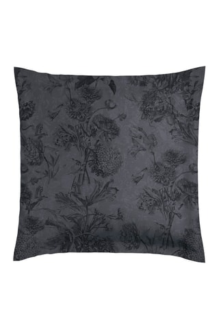 2 taies d'oreiller en satin de coton 79 fils/cm² Jardin Botanique - Gris foncé