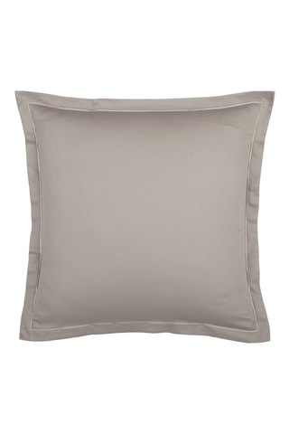 2 taies d'oreiller en satin de coton 80 fils/cm² Uni - Taupe