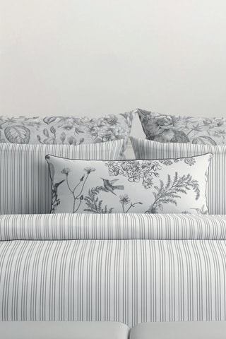 2 taies d'oreiller en satin de coton 80 fils/cm² Louisa - Gris