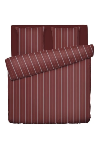 Parure de couette en satin de coton 80 fils/cm²  Lioré - Bordeaux