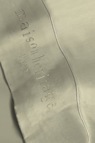 Drap plat en satin de coton 80 fils/cm² Uni - Kaki clair