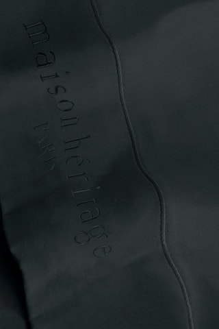 Drap plat en satin de coton 80 fils/cm² Uni - Anthracite