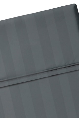 Drap plat en satin de coton 80 fils/cm²  Dobby - Gris foncé