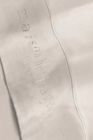 Drap plat en satin de coton 80 fils/cm² Uni - Beige