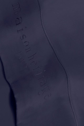 Parure de draps en satin de coton 80 fils/cm² Uni - Bleu foncé