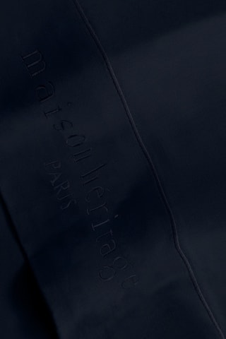 Parure de draps en satin de coton 80 fils/cm² Uni - Bleu nuit