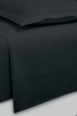 Parure de draps en satin de coton 80 fils/cm² Uni - Anthracite