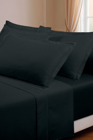 Parure de draps en satin de coton 80 fils/cm²  - Gris foncé