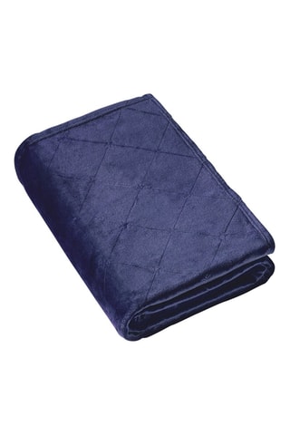 Plaid Diamond - Bleu foncé - 180 x 220 cm