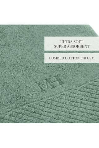 Drap de bain Eden - Vert bouteille - 100 x 150 cm