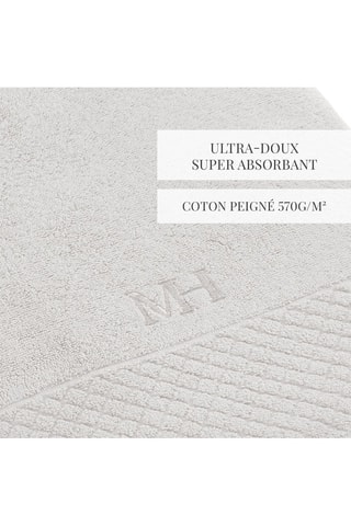 Drap de bain Eden - Blanc - 100 x 150 cm
