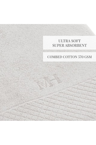 Drap de bain Eden - Blanc - 100 x 150 cm