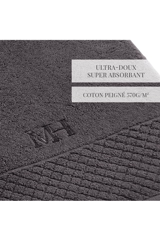 Set linge de bain Eden - Gris foncé