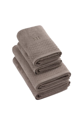 4 serviettes - Marron