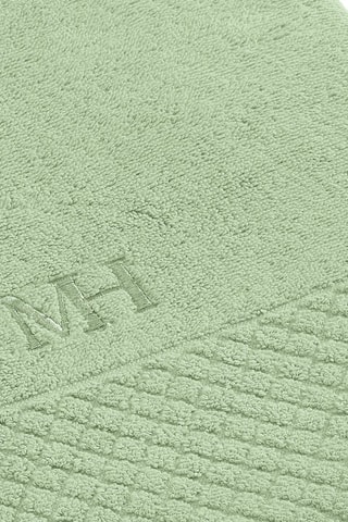 2 serviettes de toilette Uni - Vert amande - 50 x 100 cm