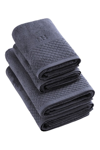 4 serviettes Uni - Bleu gris