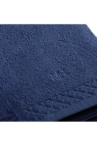 4 gants de toilette Eden - Bleu foncé