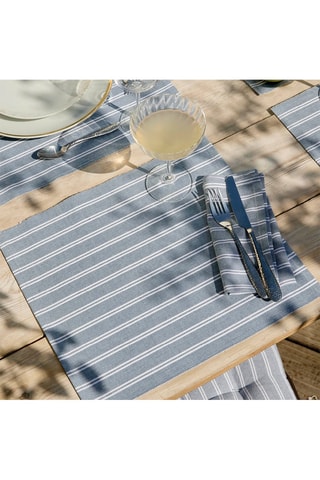 4 sets de table Finn - Bleu