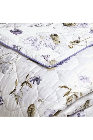 Couvre-lit en coton Hortensia - Blanc