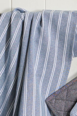 3 torchons de cuisine Finn - Ciel et blanc - 50 x 70 cm