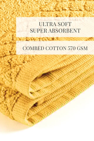 2 torchons de cuisine Uni - Jaune - 45 x 45 cm