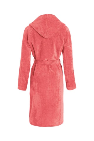 Peignoir à capuche - Rose hibiscus