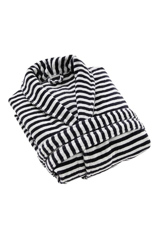 Peignoir en velours Baléares - Bleu foncé