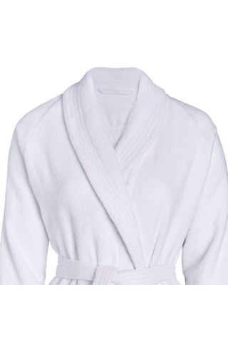 Peignoir en velours - Blanc