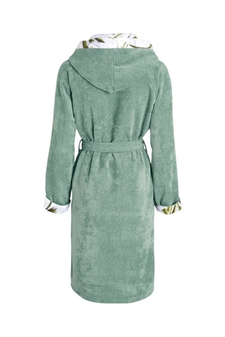 Accappatoio con cappuccio Jardin exotique - Salvia 