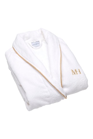 Peignoir en velours - Blanc