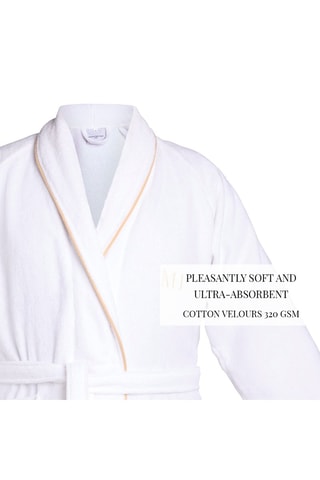 Peignoir en velours - Blanc