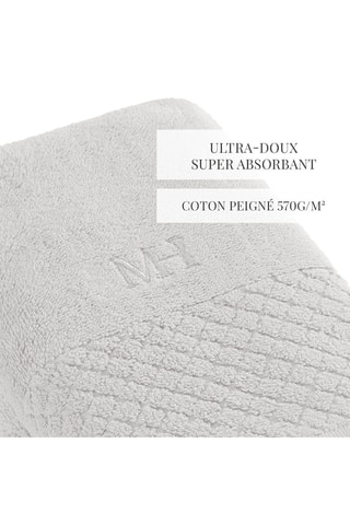 2 serviettes de toilette Eden - Sable - 50 x 100 cm