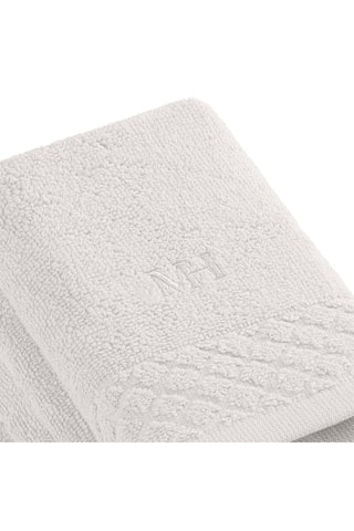 4 serviettes invité - Blanc - 30 x 30 cm