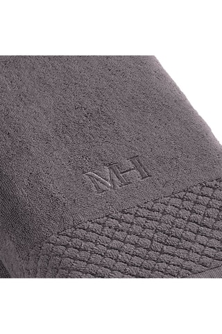 2 draps de douche - Gris - 70 x 140 cm