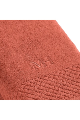 2 draps de douche - Terracotta - 70 x 140 cm