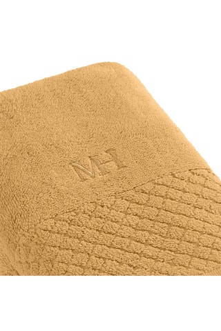 2 serviettes de toilette - Jaune - 50 x 100 cm