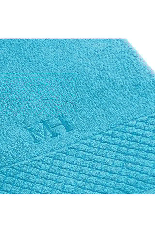 2 draps de douche - Turquoise - 70 x 140 cm