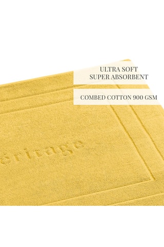 Tapis de bain - Jaune - 60 x 100 cm