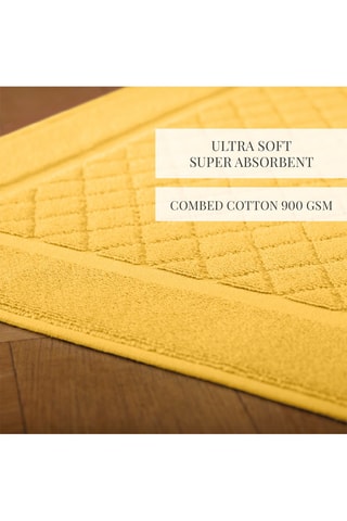 Tapis de bain - Jaune - 50 x 70 cm