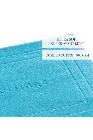 Tapis de bain - Turquoise - 60 x 100 cm