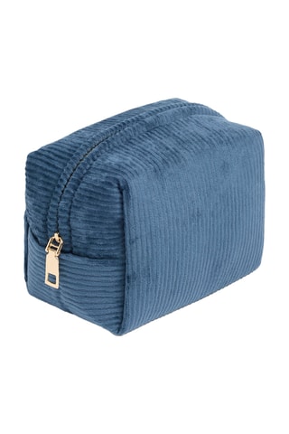 Pochette en velours côtelé Uni - Bleu