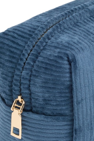 Pochette en velours côtelé Uni - Bleu