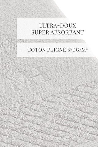 2 draps de douche Eden - Beige - 70 x 140 cm