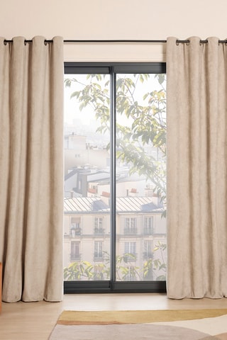 Rideau Santorin - Gris clair - 140 x 220 cm