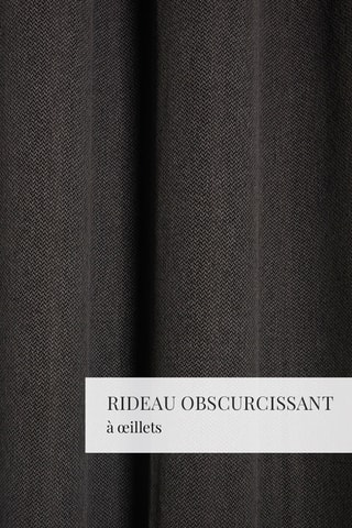 Rideau Prague - Gris foncé - 140 x 260 cm