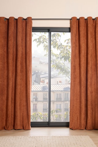 Rideau Santorin - Terracotta - 140 x 350 cm