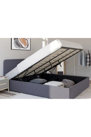 Letto contenitore con rete in legno Louise - Area materasso 180 x 200 cm