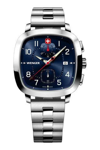 Orologio al quarzo in acciaio inossidabile - Cronografo - Argentato