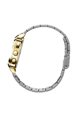 Orologio al quarzo in acciaio inossidabile - Cronografo - Dorato e grigio