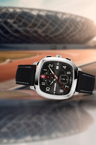 Orologio al quarzo - Cronografo -  Nero e argentato